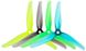 Пропелери iFlight Nazgul F5 Tri-blades Propellers (для фрістайлу) (2CW 2CCW) зелений 138924 фото 6